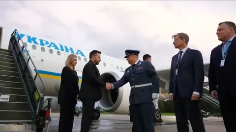 Зеленський із першою леді прибули до Норвегії на прощання з королем Гаральдом V