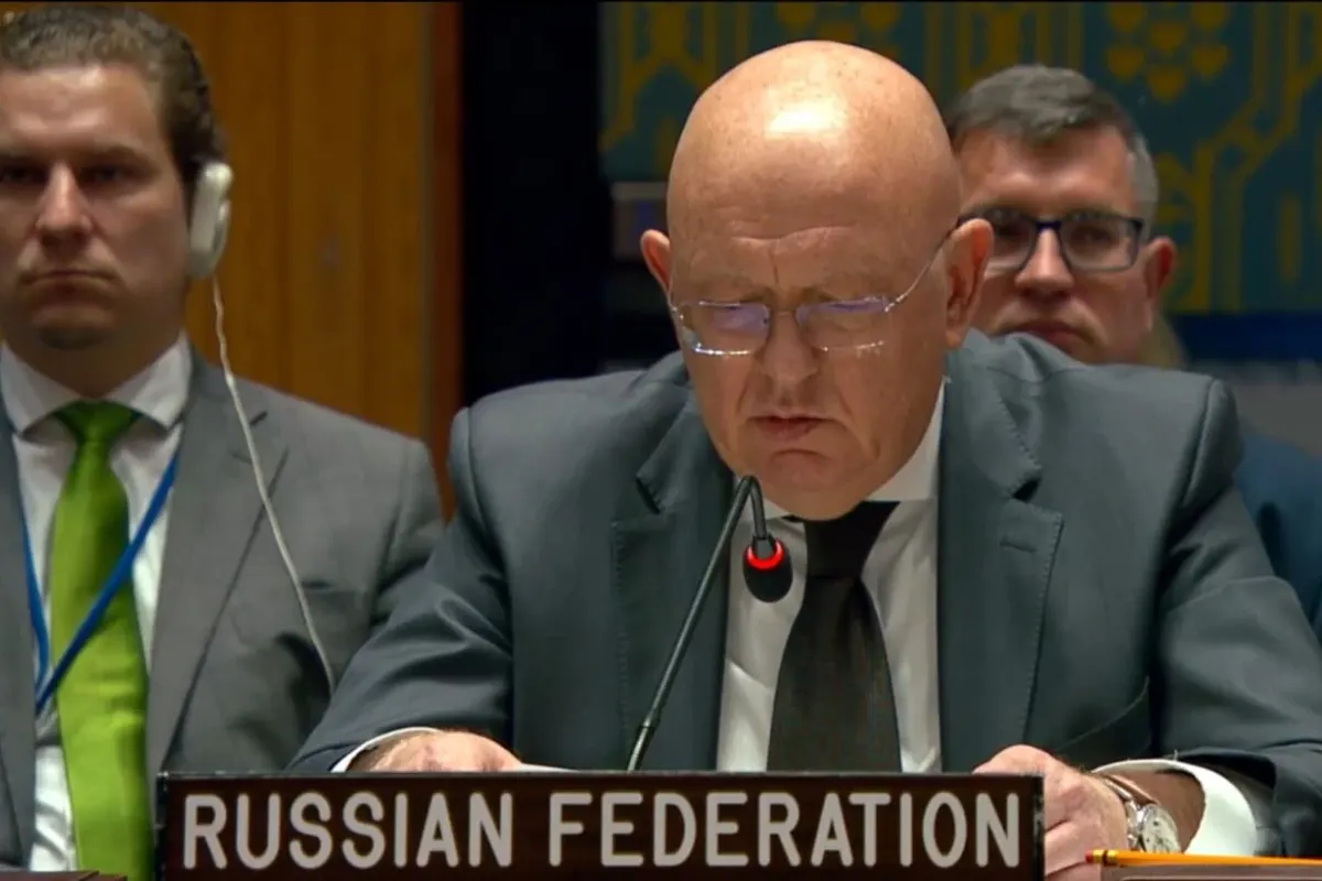 Небензя в ООН: Росія відкидає припинення вогню та скаржиться на «Машу та ведмедя»
