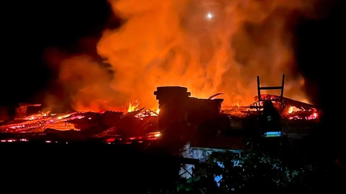 Понад 10 атак дронами: на Дніпропетровщині поранений, палали АЗС і склади