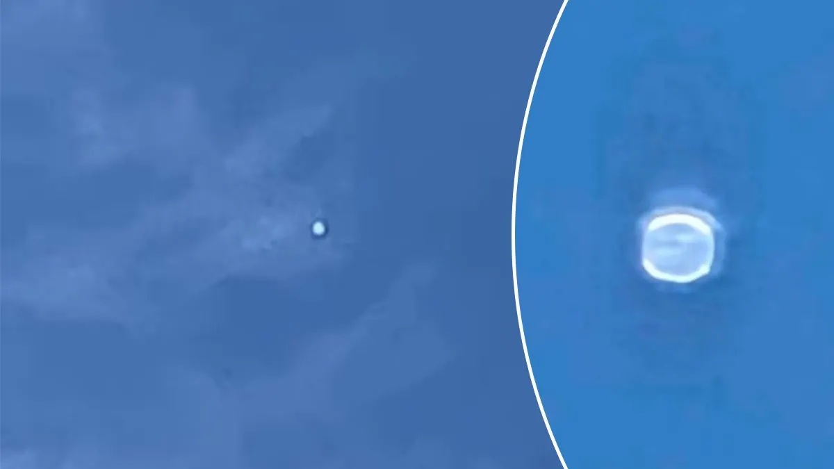 Біла сфера зависла над США на весь день: будівельники у шоці