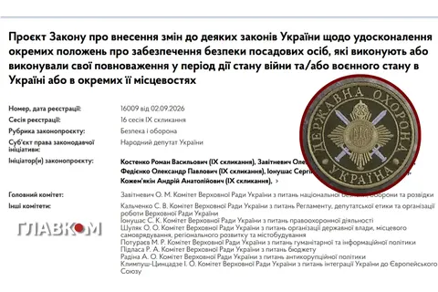 Головком і члени РНБО можуть отримати довічну держохорону: деталі законопроєкту