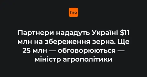 Зерно в рукавах: партнери дадуть $11 млн на зберігання врожаю