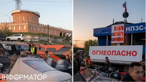 У Якутську черги за бензином перейшли на воду: катери шикуються до плавучої АЗС